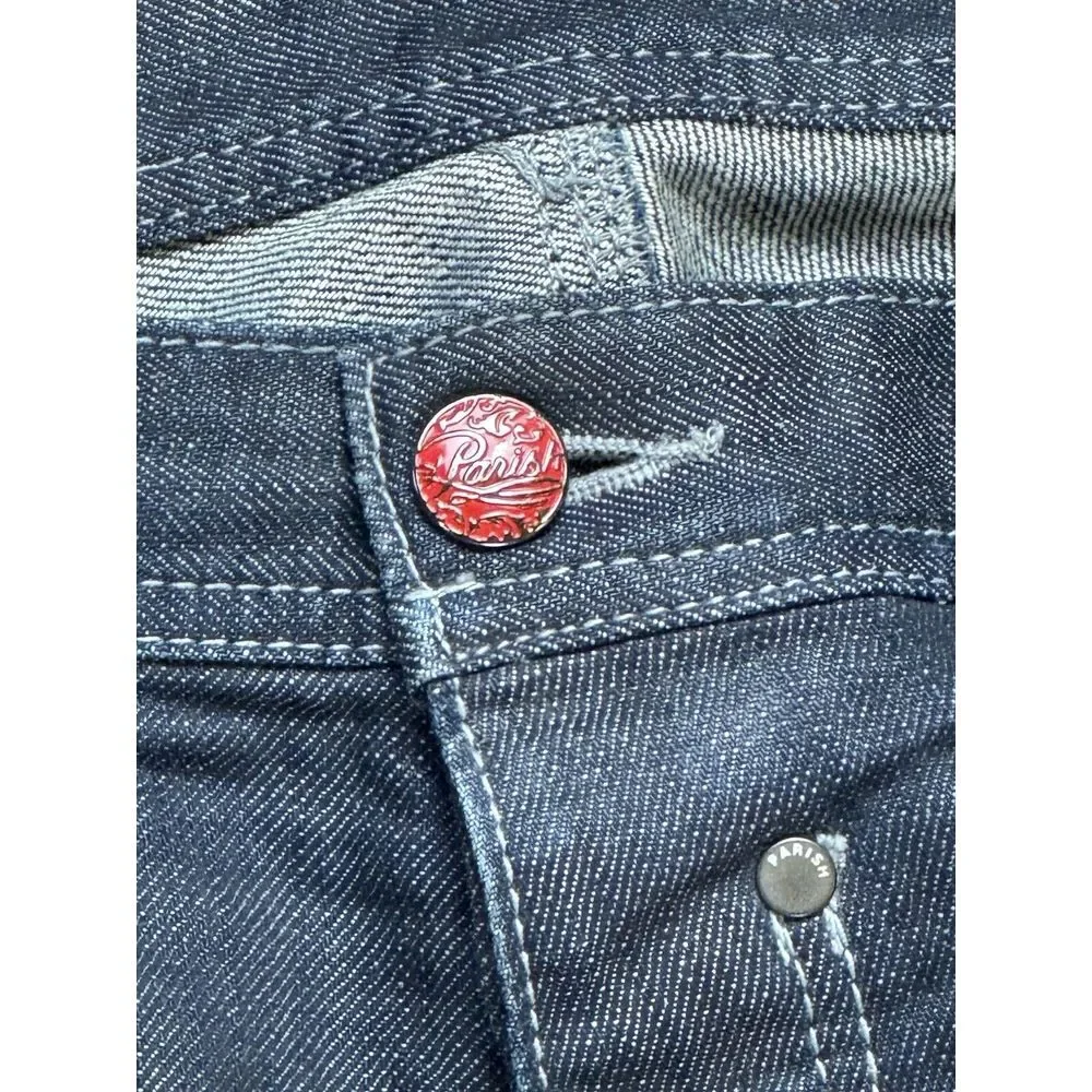 Vintage Y2K Parish Nation‎ Selvedge Baggy Loose Jeans Mens 38x32 Hip Hop 90s
